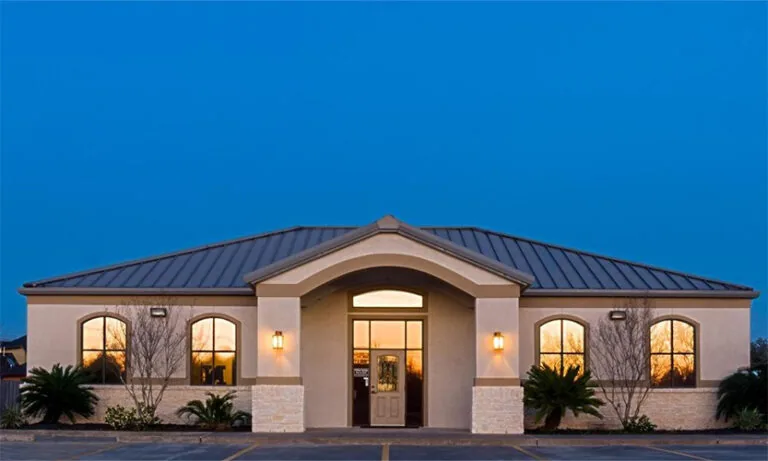 The outside view of Needville Family Dentistry in Needville, Texas
